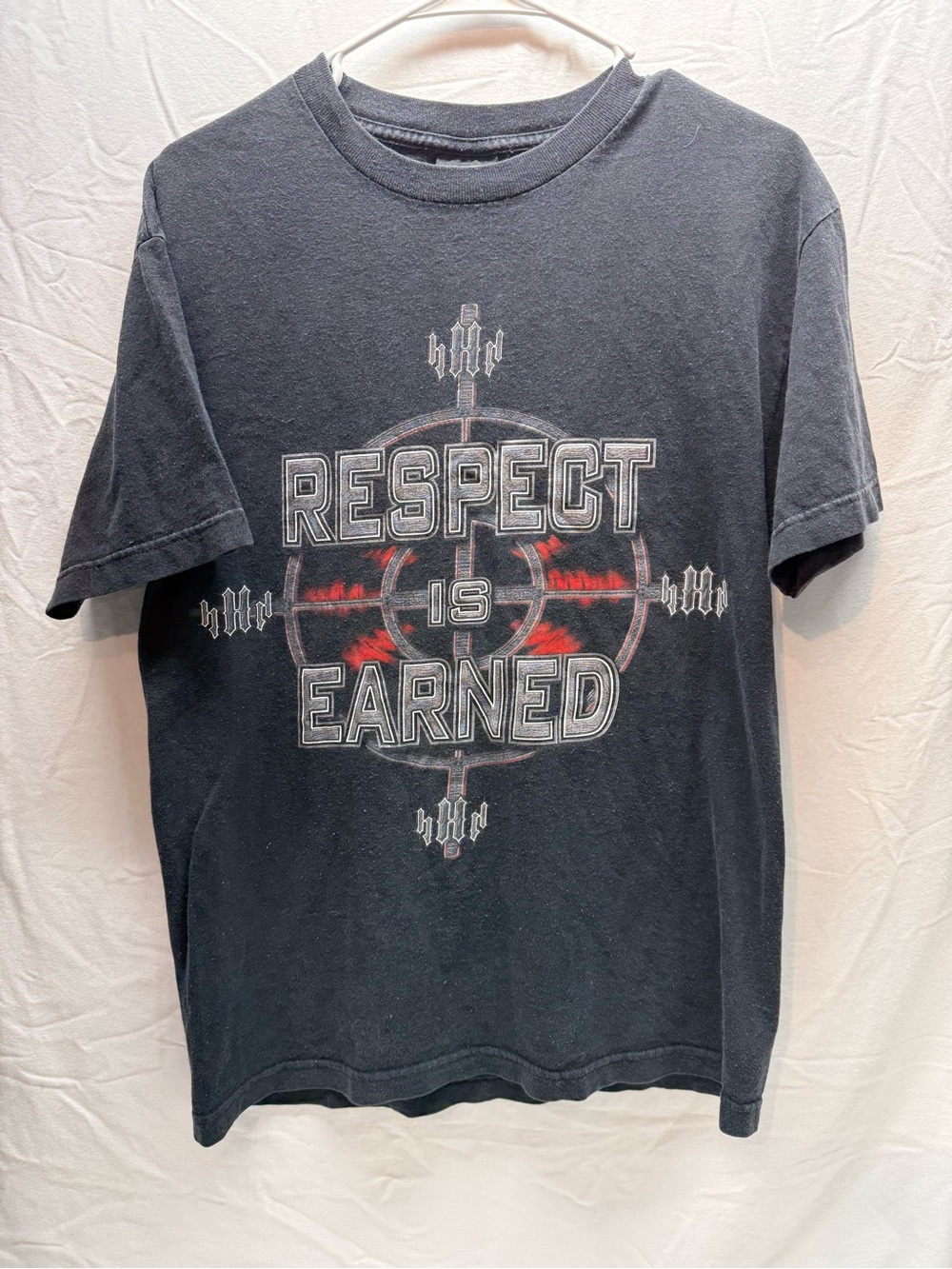 Vintage 2001 WWF Triple H The Game Respect Is Earned Wrestling T Shirt Mens M